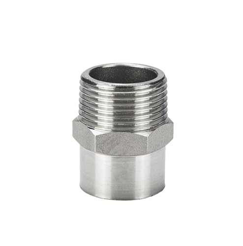 Racor hexagonal de acero inoxidable AISI 304 con soldadura de precisión de 3/4