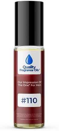 Quality Fragrance Oils' The One for Men Impression #110 | Long-Lasting Perfume Oil, Alcohol-Free, Strong Scent, 10ml Roll-On | Affordable Alternative to Designer Fragrances