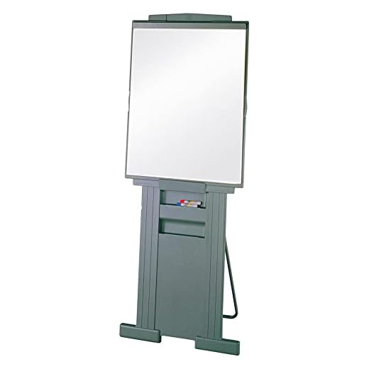 Quartet Easel, Adjusts 39 to 72 inches High, Collapsible, Portable, Whiteboard, Flipchart Holder, DuraMax Presentation, Gray (200E)