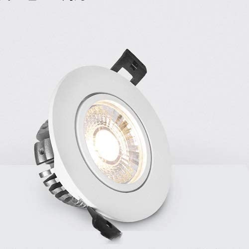 Downlight plat de rénovation spot encastrable 7W dimmable au design rond épuré - 4