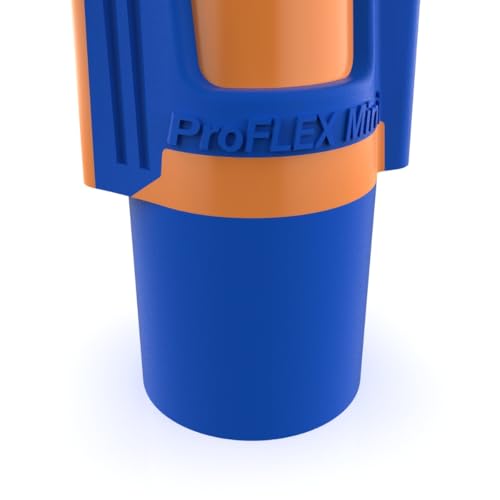 Image of Ideal Electrical Twister Proflex Mini (30-343) Orange /Blue Wire Connector, Box of 100 - Compact Twist-On Wire Nuts for 22 to 12 AWG with Comfort SureGrip and Flexible Skirt