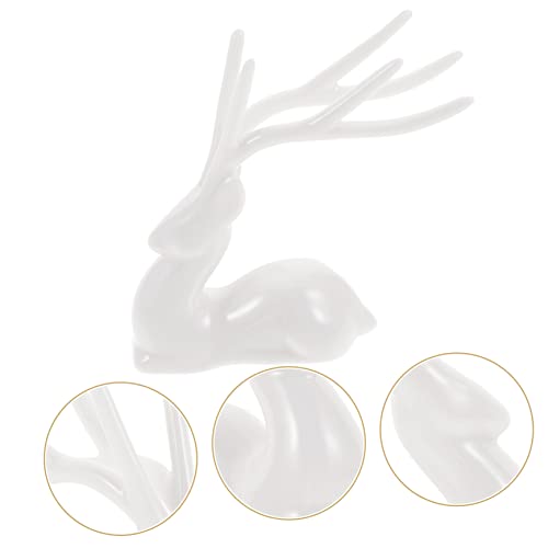Statue de renne décorative compacte pour meuble et étagère - 4