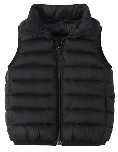 Happy Cherry Kids Boys Girls Lightweight Down Vest Sleeveless Puffer Coat Warm Quilted Gilet Winter Snow Waistcoat Outerwear