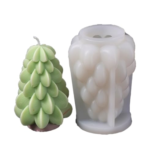 Molde de silicona para árbol de Navidad, siliconas de grado alimenticio, para resina epoxi hecha a mano, jabón de pilar, chocolate, horneado, molde de grado alimenticio, día festivo