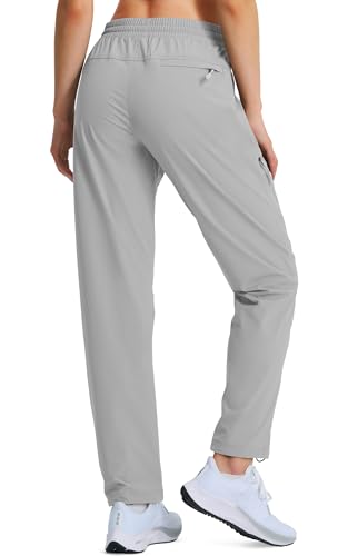 Women's Hiking Pants Quick Dry Lightweight Cargo Pants UPF 50 Water Resistant Zipper Pockets for Golf Travel Work Camping - Image 4