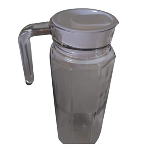 Jarra De Vidro Agata Com Tampa Para Suco Água Bebidas 1L