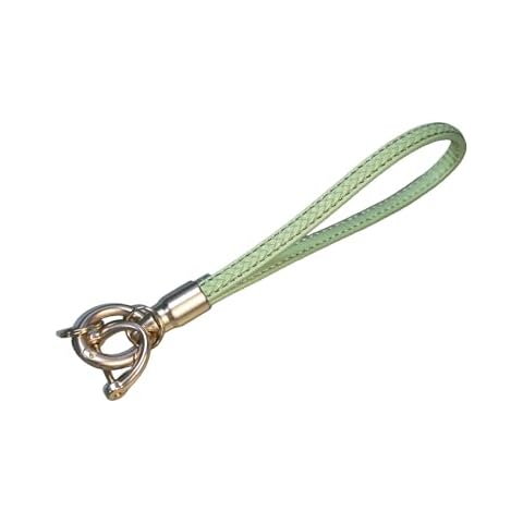 Hamdecro Microfiber Leather Wristlet Keychain, Wrist Lanyard Wristlet Keychain Universal Key Holder for Men and Women, Green Cover