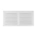 Aluminum Alloy Square Soffit Vent Cover with Nylon Mesh Grill for Bathroom, Kitchen & Office – White Air Ventilation Louver, 100x100mm / 200x300mm / 400x400mm(200X400mm)