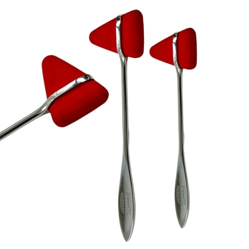 Reflex Testing Percussion Taylor Hammer, Red Head, German Stainless Steel Ergonomic Handle - Neuro Diagnostics Examination (2)