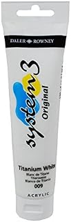 Daler Rowney System 3 Original Acrylic Paint 150ml Tubes - Titanium White