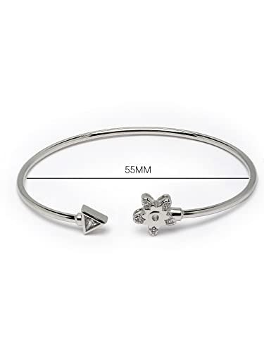 Sukkhi Delightly 925 Sterling CZ Kada Bracelet, 6