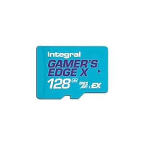 Integral 128GB Gamer's Edge X microSD Express für Switch 2 – bis zu 890MB/s Lesen, 550MB/s Schreiben, 4K, A1, NVMe, High-Speed Gaming, kürzere Ladezeiten, ultraschneller Speicher