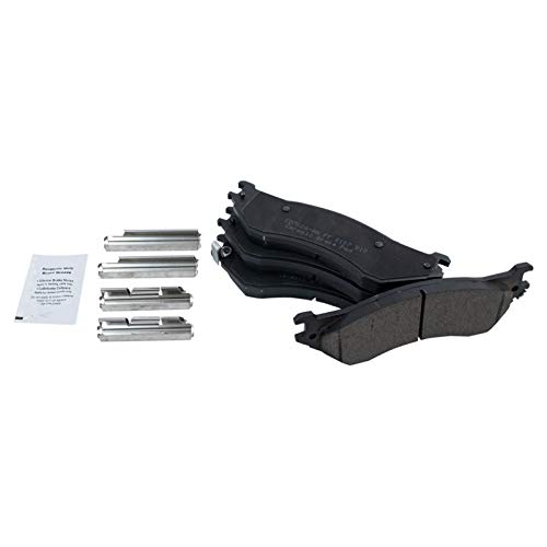 Image of TRQ Rear Brake Pad & Rotor Kit Ceramic Compatible with 2006-2008 Dodge Ram 1500 2003-2008 Ram 2500, 3500