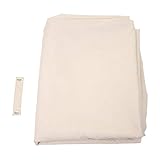 Mendler Ersatz-Bezug für Ampelschirm HWC-A39, Sonnenschirmbezug Ersatzbezug, 3x3m (Ø4,24m) Polyester 2,8kg - Creme