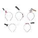 NOLITOY 5PCS Halloween Bloody Pałąk Krwawiący Nóż Głowę Nóż Przez Head Zabawki Horror Fryzura Przerażające Akcesoria Kostiumowe