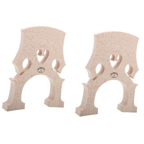 Toddmomy 2pcs Maple Cello Bridge 4/4 Size Fitted Guitar Bridge for Cello Accessories