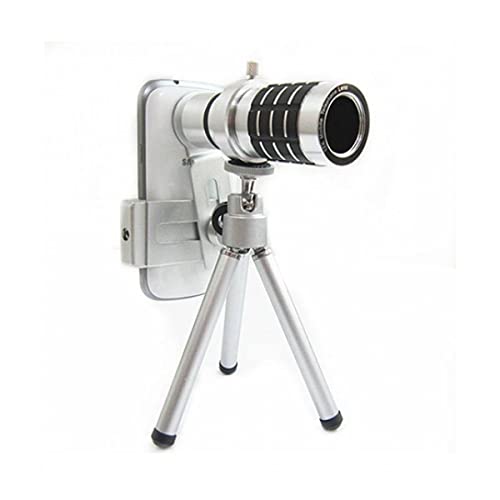 (Festive Season Sale with 15 Years Warranty) DRUMSTONE Metal Mobile Blur Background Telescope Lens Kit with 12X Zoom | Blur Background Effect for All Mobile Camera | Travelling Accessory (Multicolor)