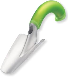Radius Garden 100 Ergonomic Aluminum Hand Trowel, Original Green, 3.25 x 3.5 x 11.75 Inches