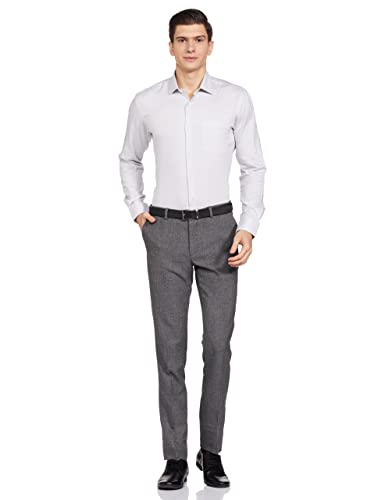 Image of Park Avenue Men's Cotton Blend Checks Pattern Slim Fit Semi Cutaway Collar Full Sleeve Formal Shirt