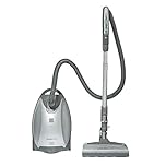 Kenmore Elite 21814 Pet Friendly Crossover Lightweight Bagged HEPA Canister Vacuum with Pet PowerMate, Extended Telescoping Wand, Retractable Cord, 2 Floor Nozzles, and 4 Cleaning Tools-Silver/Gray