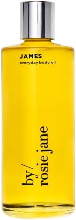 By Rosie Jane Everyday Body Oil (James) - Fig, Amber & Gardenia Scented Body Oil with Coconut Oil, Olive Oil & Rosehip Seed Oil for Hydrated, Nourished Skin (120ml)