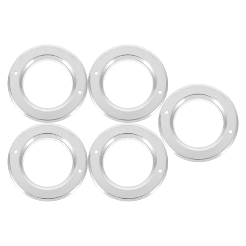 Gogogmee 5Pcs Stainless Steel Bird Nest Hole Guards Biting Rings for Parrot Breeding Box Easy to Install Birdhouse Protector Durable Chew Resistant Nesting Accessories
