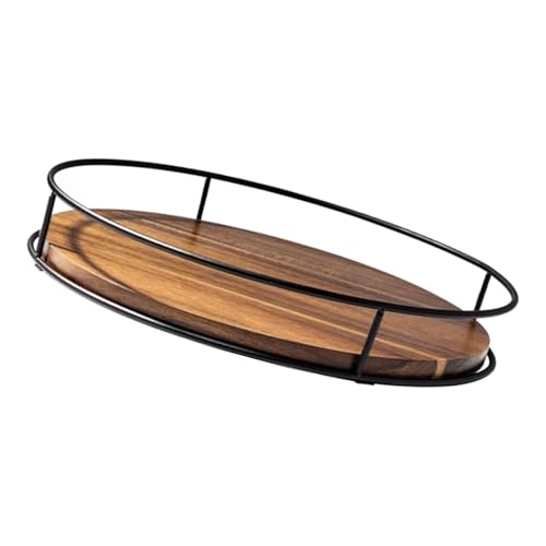 Soporte de madera para cocina elegante estante multicapa de almacenamiento artesanal 2
