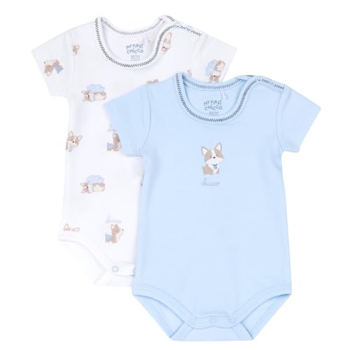 Chicco, Body Neugeborenen Kurzarm, mit Bequemer Beinöffnung mit...