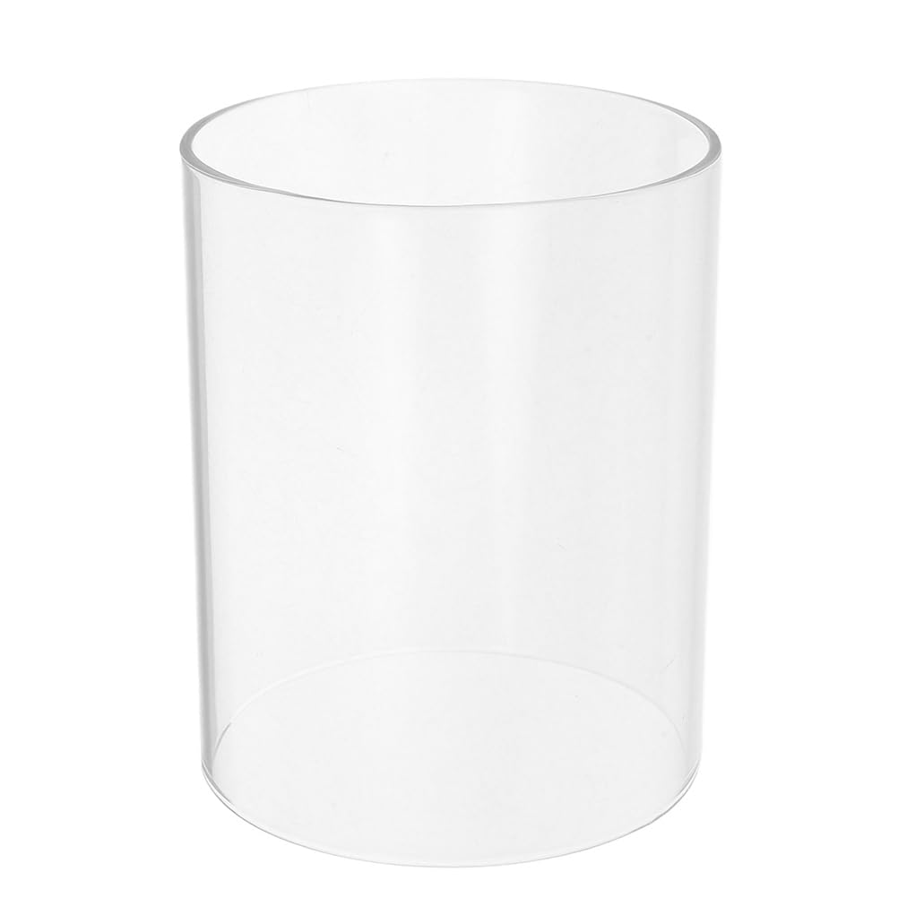 ULTECHNOVO Cilindro de vidrio para velas portavelas transparente Cilindro de luz sin fondo adecuado para velas grandes decoración de mesa y celebraciones
