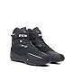 TCX - Zeta Waterproof, Herren-Motorradschuhe, Sportlich und Wasserdicht, Stadttaugliche Schuhe, Obermaterial aus Mikrofaser, Schnürung und Klettverschluss, Schwarz