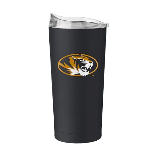Image of Logo Brands NCAA 20 oz Powder Coat Stainless Tumbler -Double-Wall Insulated Everday Tumbler for Hot or Cold Drinks, High Lip Lid, Team Color