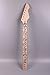 Yinfente Unfinished Electric Guitar Neck Replacement 24 Fret 25.5 Inch Maple Wood Fretboard Binding Headstock