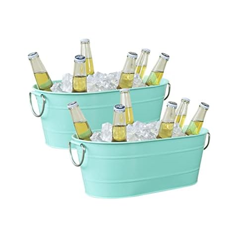 Likefair Galvanized Ice Bucket Set Cover