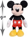 Disney Junior Mickey Mouse Bean Plush Mickey Mouse Stuffed Animal, Officially Licensed Kids Toys for Ages 2 Up, by Just Play