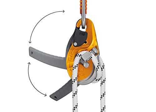 PETZL, I\'D Evac Descender Black, Self-braking descender with anti-panic function for lowering from an anchor