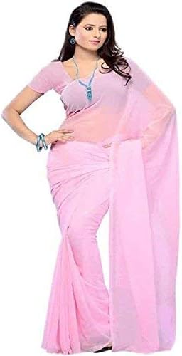 SILAK Women's Georgette Saree With Unstitched Blouse Piece
