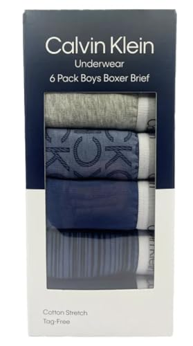Calvin Klein Boys Boxer Briefs, 6 pack, Assorted Colors2