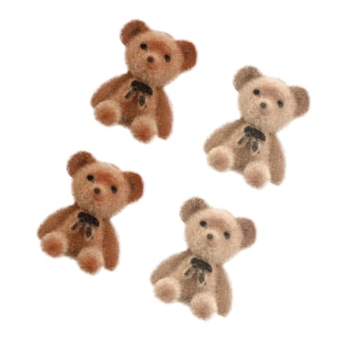 Toyvian Teiliges Mini Plüschbär Taschen deko mit Schleife Weiche Flockstoff...