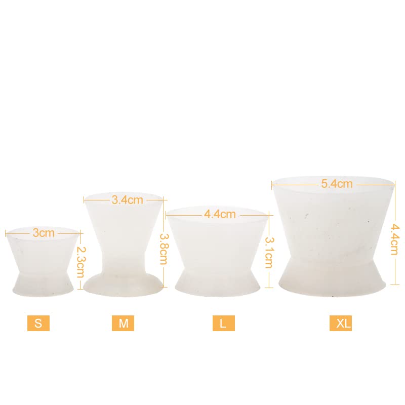 Set de 4 Tazones de Mezcla de Silicona para Laboratorio Dental miniatura 2
