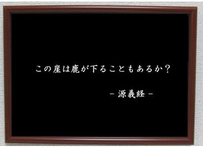 Amazon Co Jp 源義経 ポスター グッズ 雑貨 名言 格言 啓蒙 座右の銘 偉人 グッズ 雑貨 インテリア ホーム キッチン