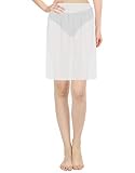 Half Slip Skirt Semi Chiffon Underskirt Adjustable Waist Mini Half Dress liner For Women (XX Large -