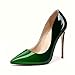 High Heels for Women Pumps Green Gradient Patent Leather 4.7 inches/12CM Formal Sexy Fashion Stiletto Dress Wedding Shoes Pointed Toe Size 7
