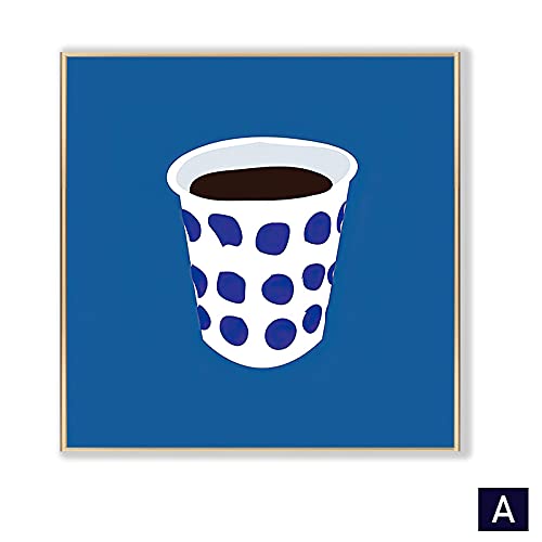 Mur Photos Art Imprimer Peinture Café | Décoration Murale Toile 50x50cm - 3