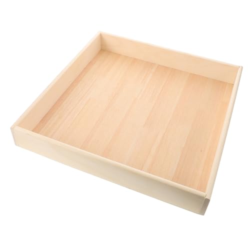 FRCOLOR Bandeja de Arena Portátil para Caja de Almacenamiento para Aire Arenero Infantil de Madera Diversión y Entretenimiento Duradero para Actividades Sensoriales y Creativas