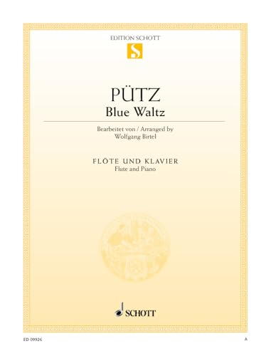 Blue Waltz flûte et piano partition avec notation claire duo
