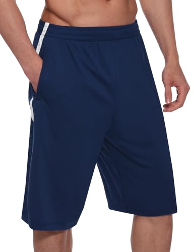 Image of BALEAF Men's Athletic Basketball Shorts Training Workout Zipper Pockets