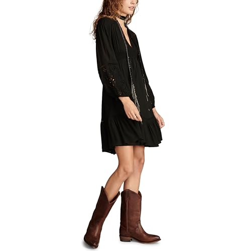 Lucky Brand Women's Exploded Cutwork Long Sleeve Mini3