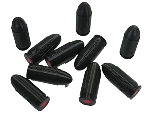45 ACP Plastic Snap Caps Dummy Rounds Set of 10 Black