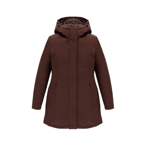 W99118 RefrigiWear Giubbotto Donna 3/4 con Cappuccio Lady Tech/1 W99118 (IT, Testo, M, Regular, Regular, COFFEE-H01419)