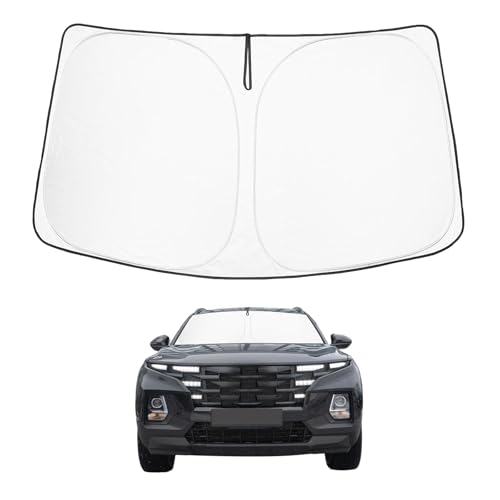 Image of Proadsy Windshield Sun Shade Custom Fit Hyundai Santa Cruz 2022-2025 2026 4-Layer Foldable Front Sunshade Protector Sun Visor Blocks UV Rays Keep Car Cooler
